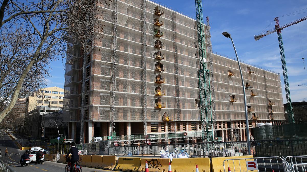 Obras en Barcelona de vivienda nueva