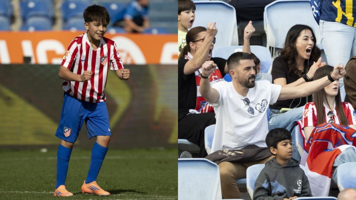 Luca marcó su primer gol en LaLiga FC Futures bajo la atenta mirada de su padre, David Villa