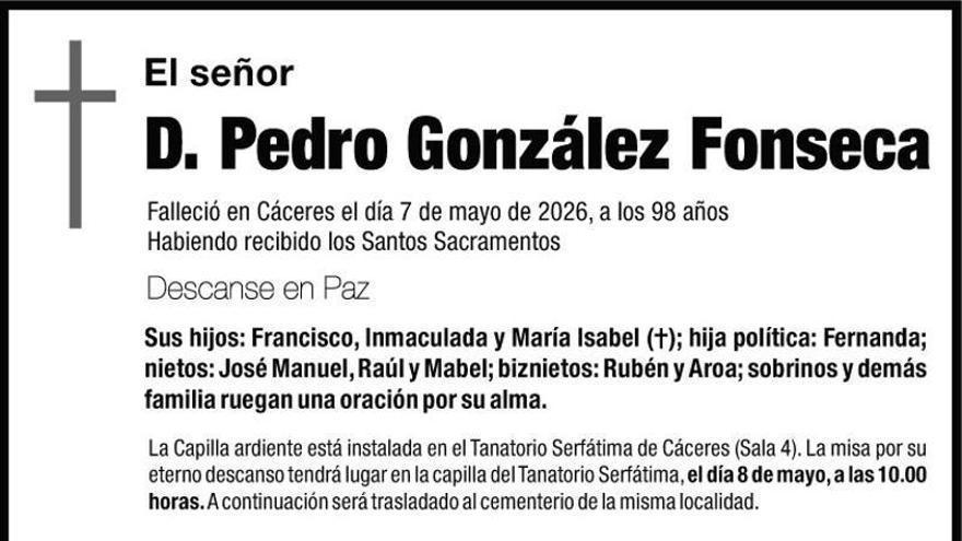 D. Pedro González Fonseca