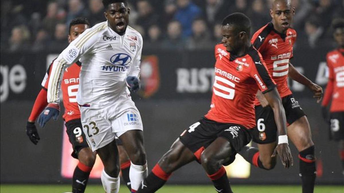 Umtiti es un defensa muy rápido, titular en el Lyon y en la selección sub'21 francesa