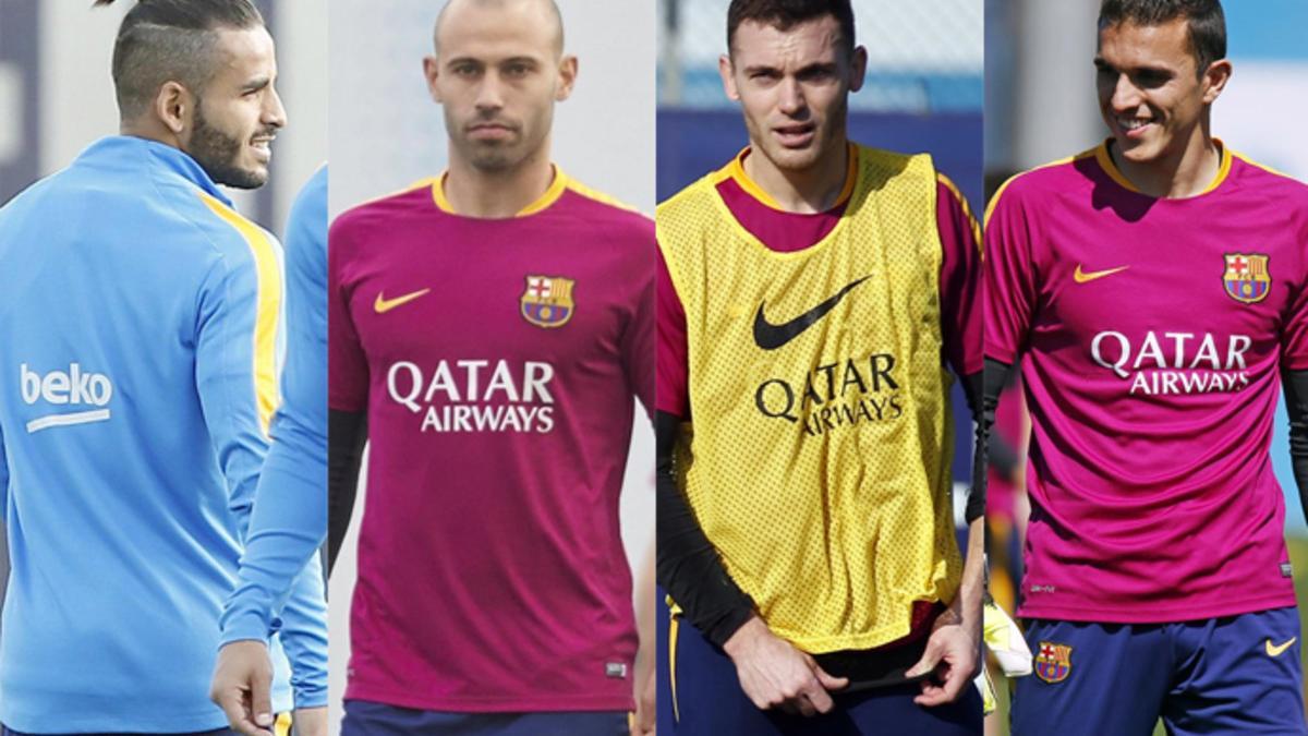 Douglas, Mascherano, Vermaelen y Masip no tienen totalmente definido su futuro en el Barça 2016/17