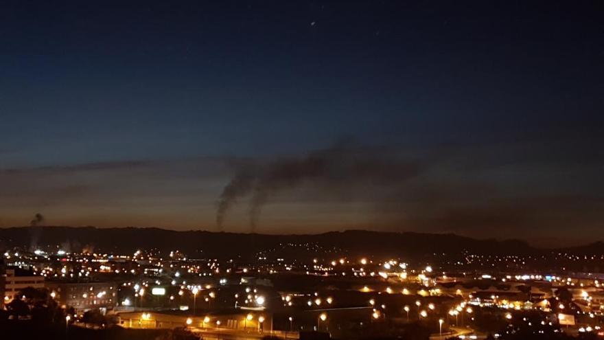 Emisiones contaminantes en Gijón.