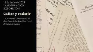 San Juan de la Rambla recopila en una muestra testimonios de vecinos víctimas de la represión franquista