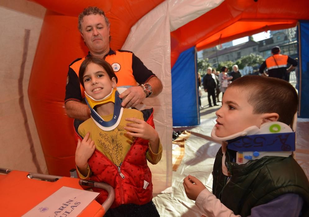 Jornada solidaria de Protección Civil de Pontevedr