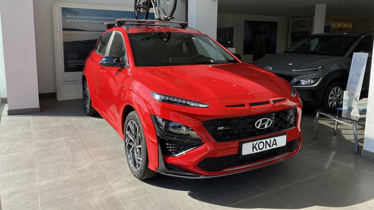 El Hyundai Kona N Line 30 Aniversario, en la exposición de Hyundai Autiber Motor.