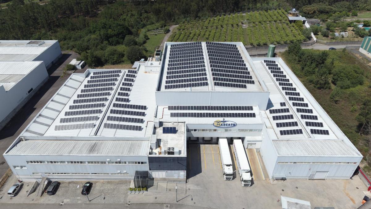 Grandes firmas del área viguesa destacan en la punta de lanza de la transición energética. En la imagen: la instalación de Mascato ejecutada por Voltfer