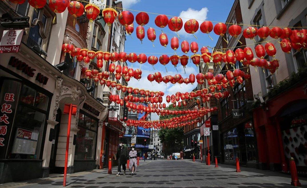 El barrio de Chinatown, en Londres.