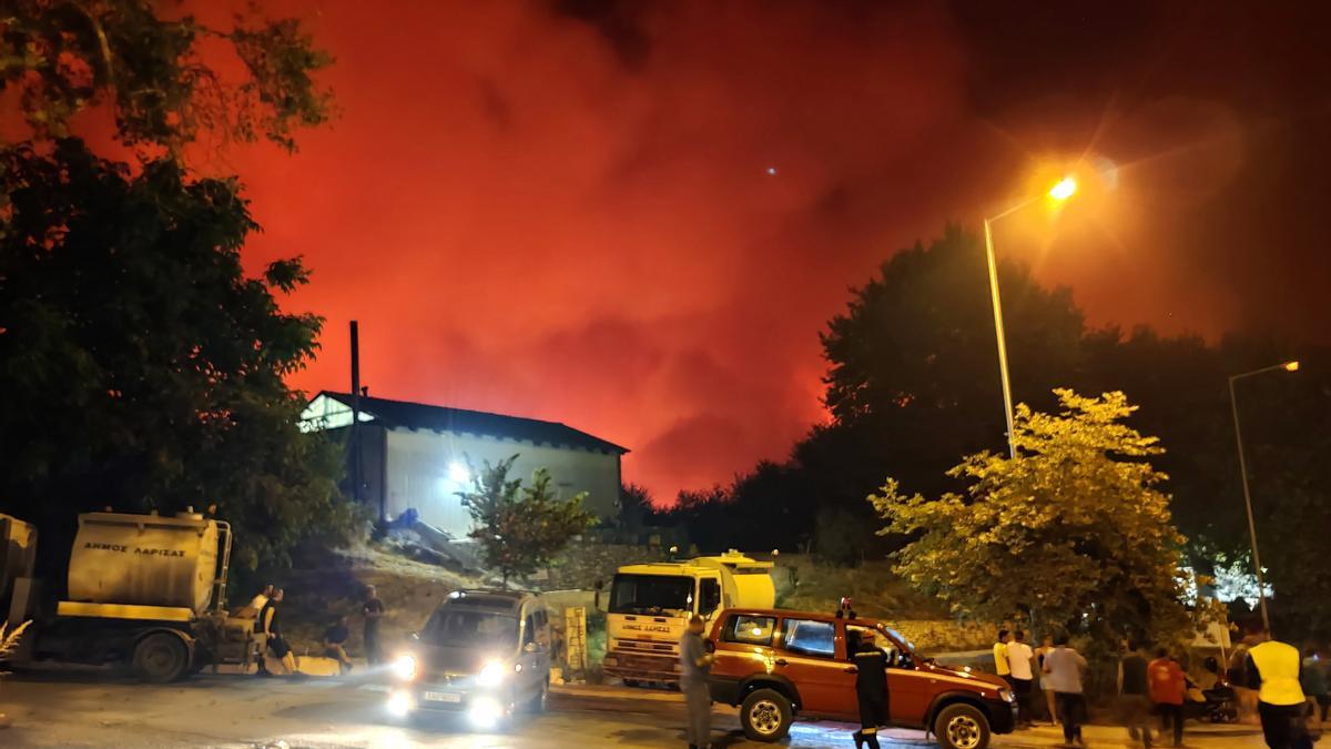 Una imagen de los incendio en Greacia.