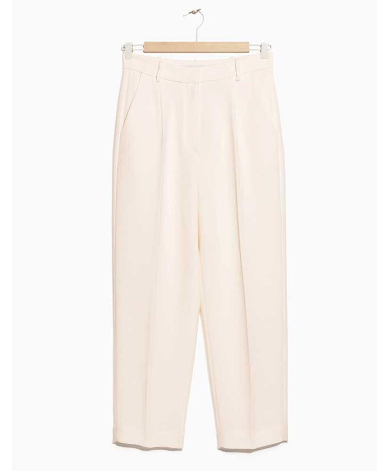 Pantalones beige estilo tailored de &amp;other stories