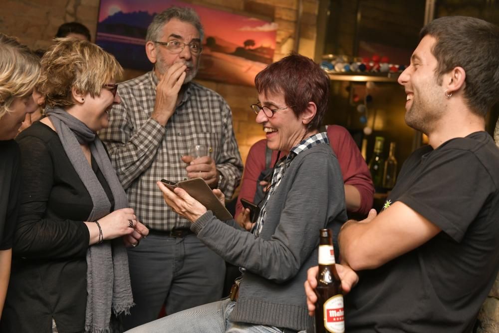 Celebració de Marc Aloy després de la victòria a l