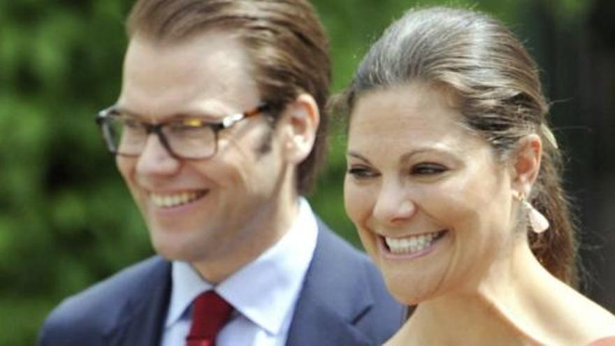 Victoria de Suecia y su esposo Daniel Westling.