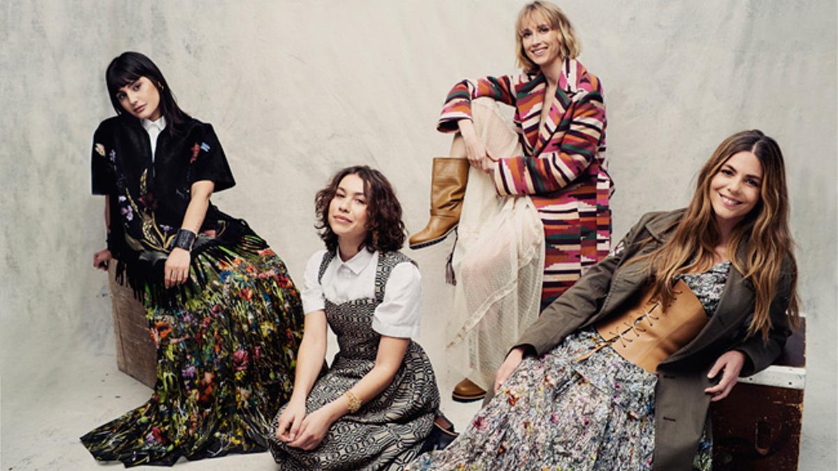 María Bernad, Greta Fernández, Ingrid García-Jonsson y Manuela Velasco con look de Dior