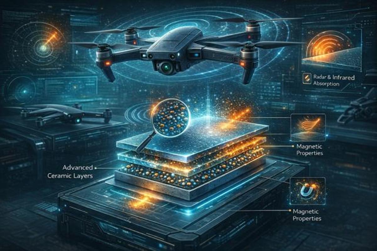 Dron con capa especial.