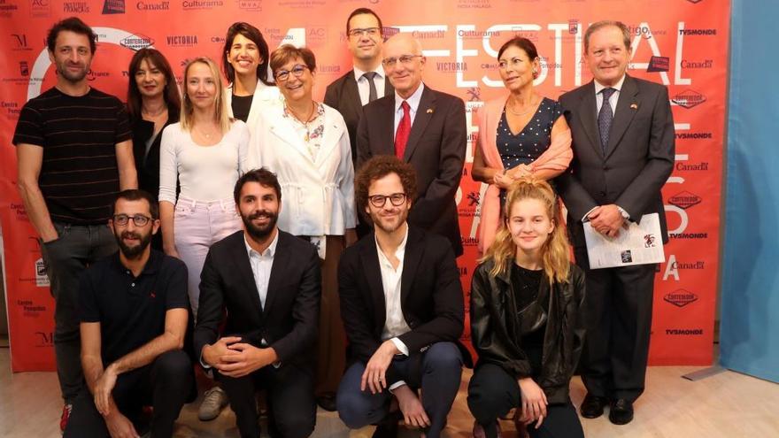 Presentación del Festival de Cine Francés de Málaga, ayer.