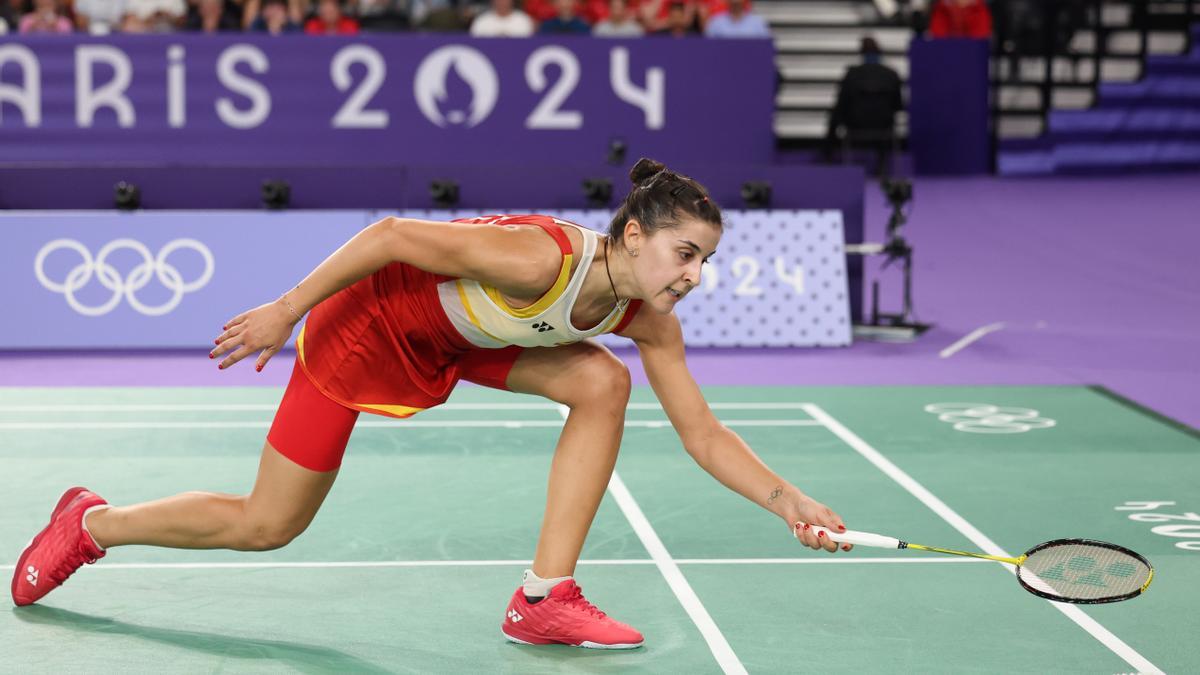 Bádminton femenino: Carolina Marín - Bing Jiao  He