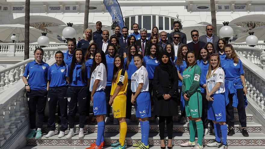 El Málaga CF femenino estrena su nuevo sponsor