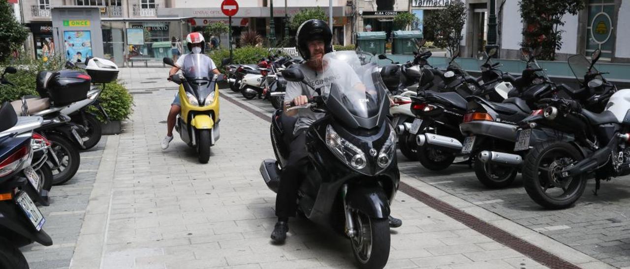 Aumento de motocicletas en la ciudad de Vigo