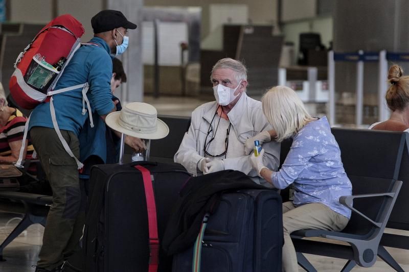 Situación en el aeropuerto de Tenerife Sur.