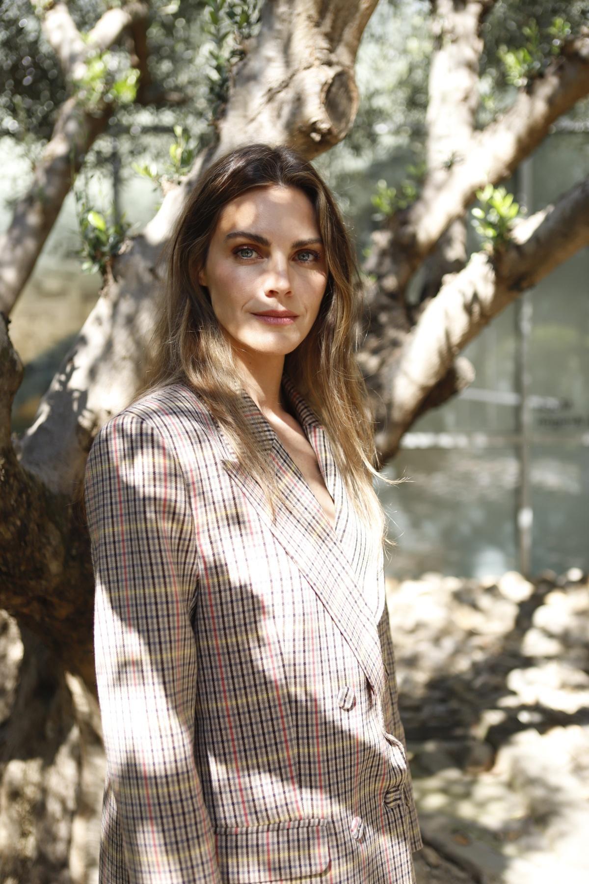 Amaia Salamanca en su visita a Zaragoza para presentar 'La ahorcada'.