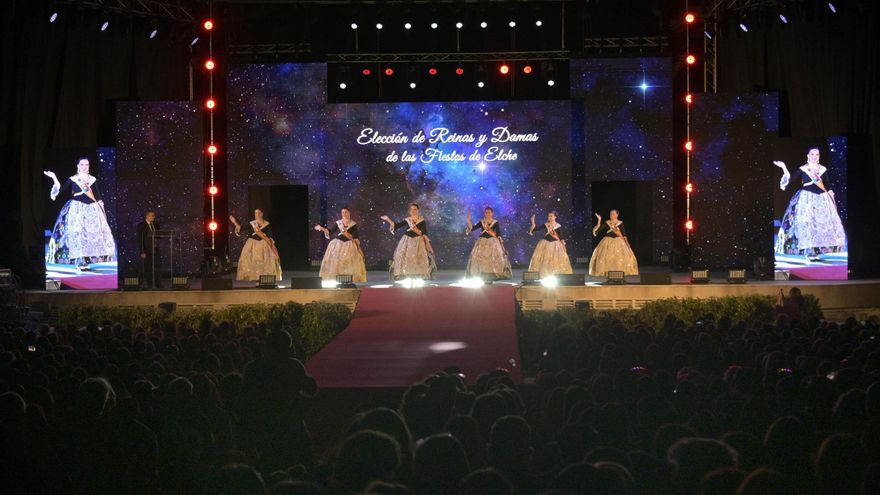 Momentos de la elección de Reinas de las Fiestas de Elche