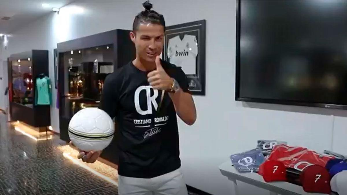 Cristiano Ronaldo presenta la tienda online de su museo