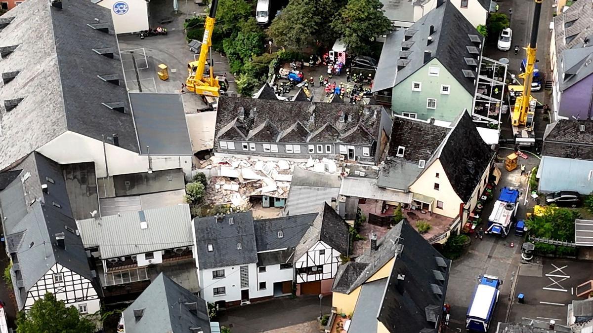 El derrumbe de un hotel en Alemania mata a dos personas