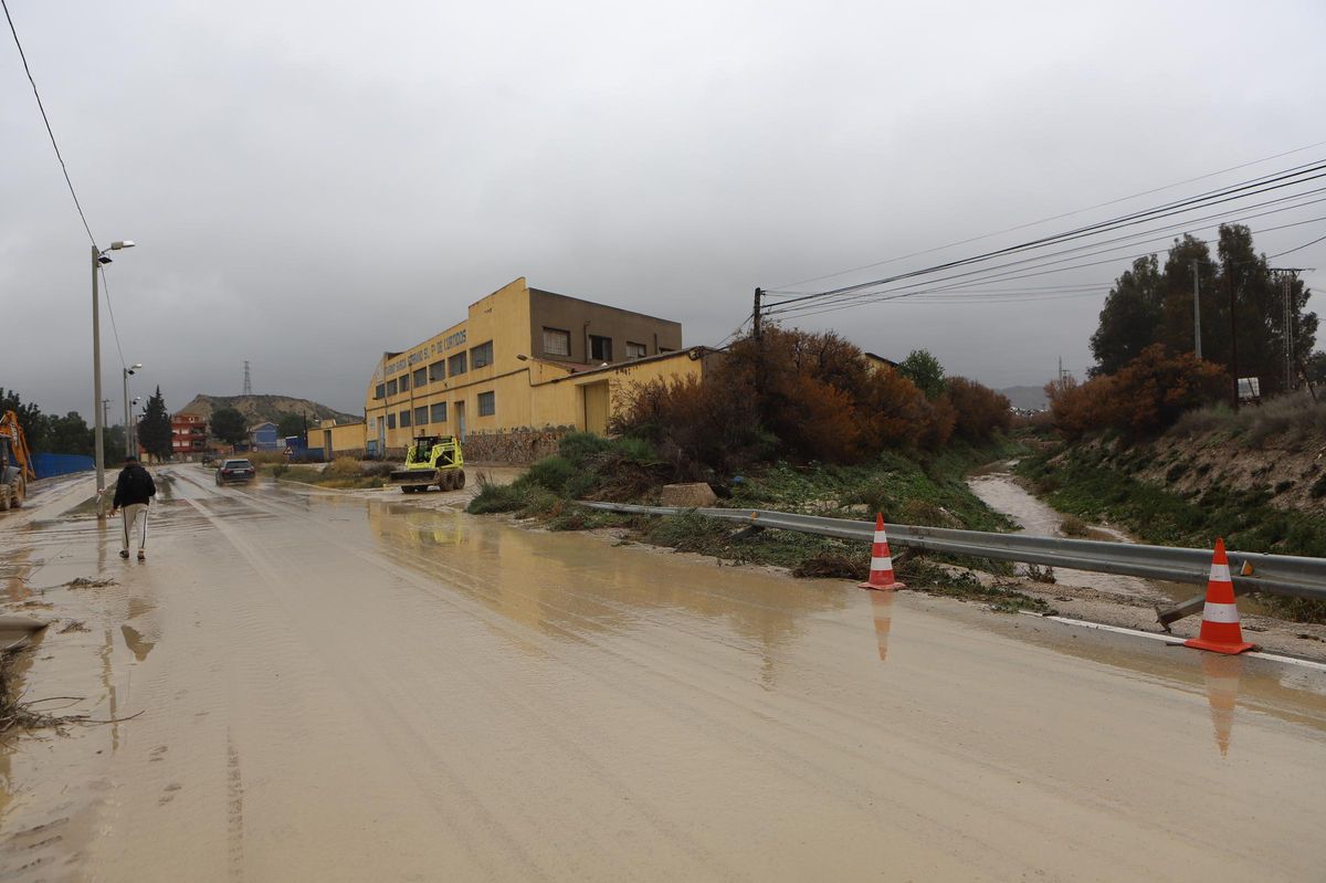 Una de las zonas afectadas por las inundaciones.