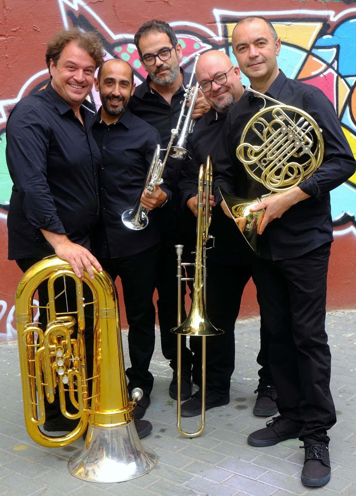 El quinteto al completo que estará en Nueva York, con Inda el cuarto.