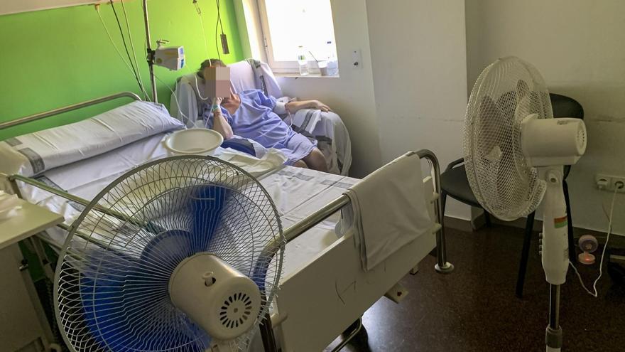Pacientes del Hospital de Alicante, sin aire acondicionado en pleno agosto