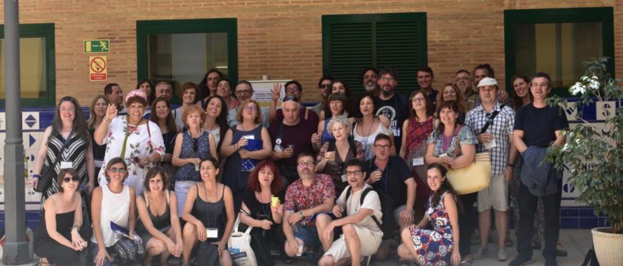 Assistents a la I Trobada de Narració Oral, que s&#039;ha celebrat a la Beneficència de València.