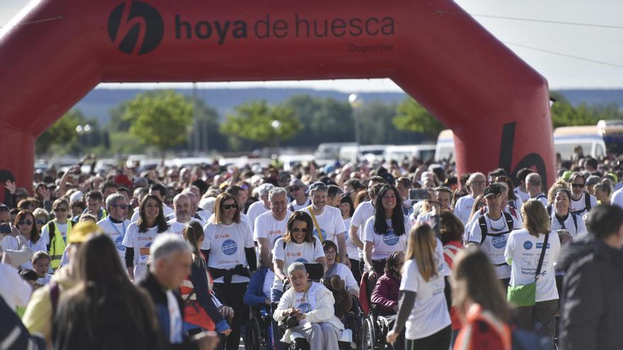 Marcha solidaria de Aspace Huesca 2024.