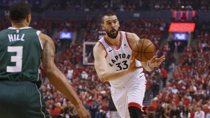 Marc Gasol durante el partido.