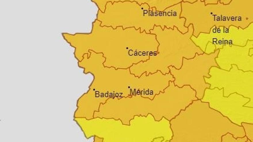 Extremadura podría superar los 42 grados este martes