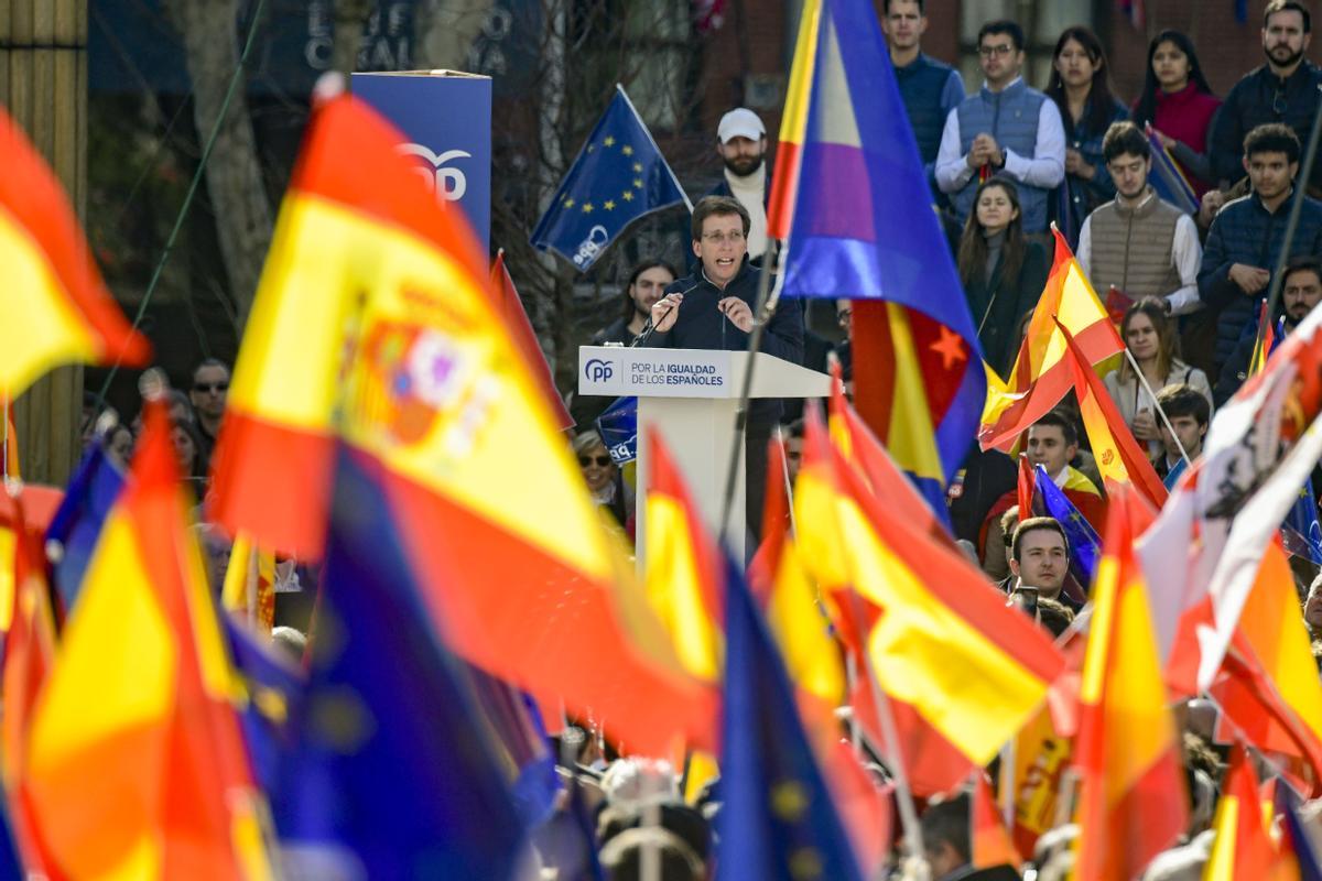 El PP convoca una concentración en Madrid contra la amnistía