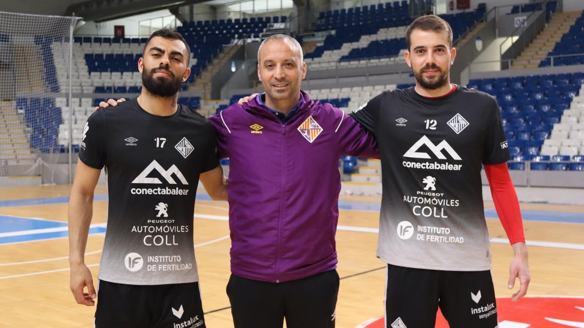 Nunes, Vadillo y Fabio, juntos tras la rueda de prensa previa al partido contra Movistar Inter.