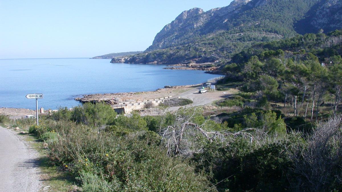 Zona de sa Ferradura, en Alcúdia, por donde entrará el cable submarino procedente de Castellón.