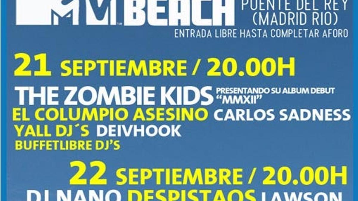 Despide el verano a lo grande en el MTV Madrid Beach