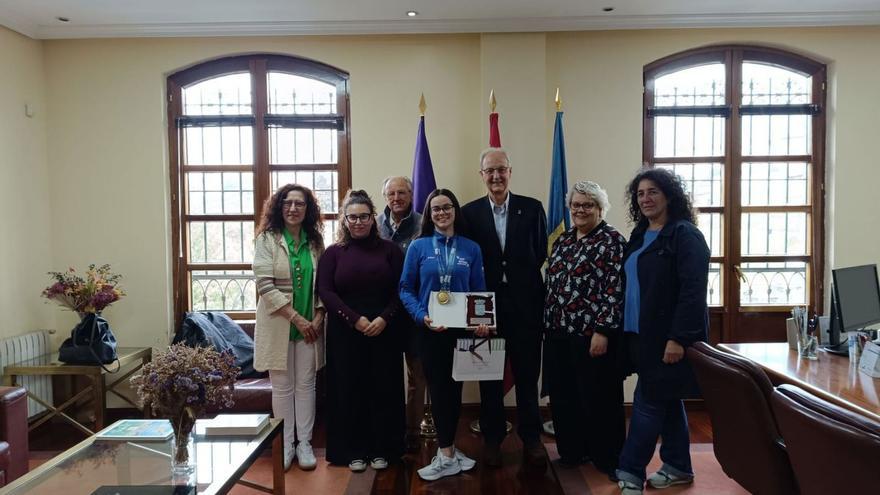 Soto del Barco recibe a Nerea Corrales, campeona de Rítmica | A. S. B.