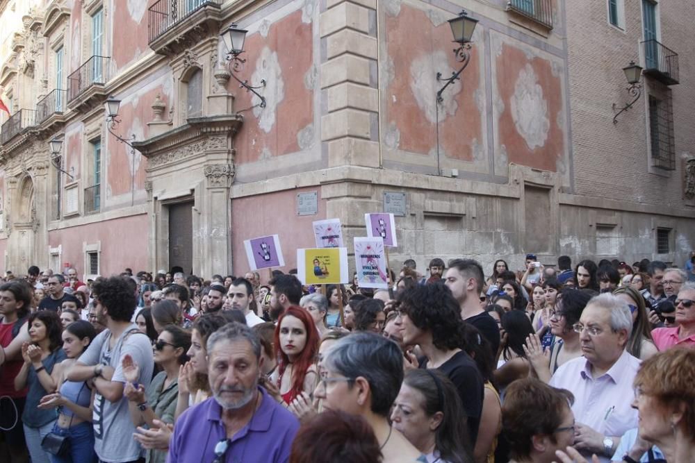 Protesta en Murcia contra la excarcelación de La Manada