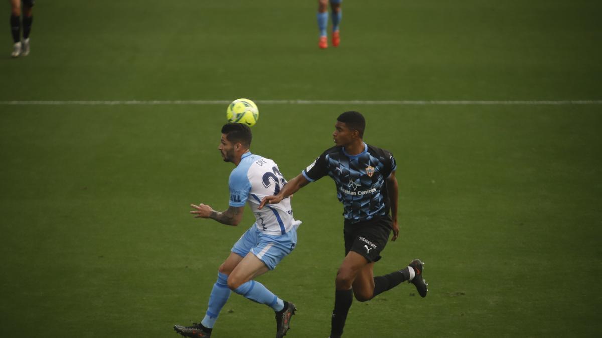 Partido de la Liga Smartbank entre el Málaga CF y el Almería