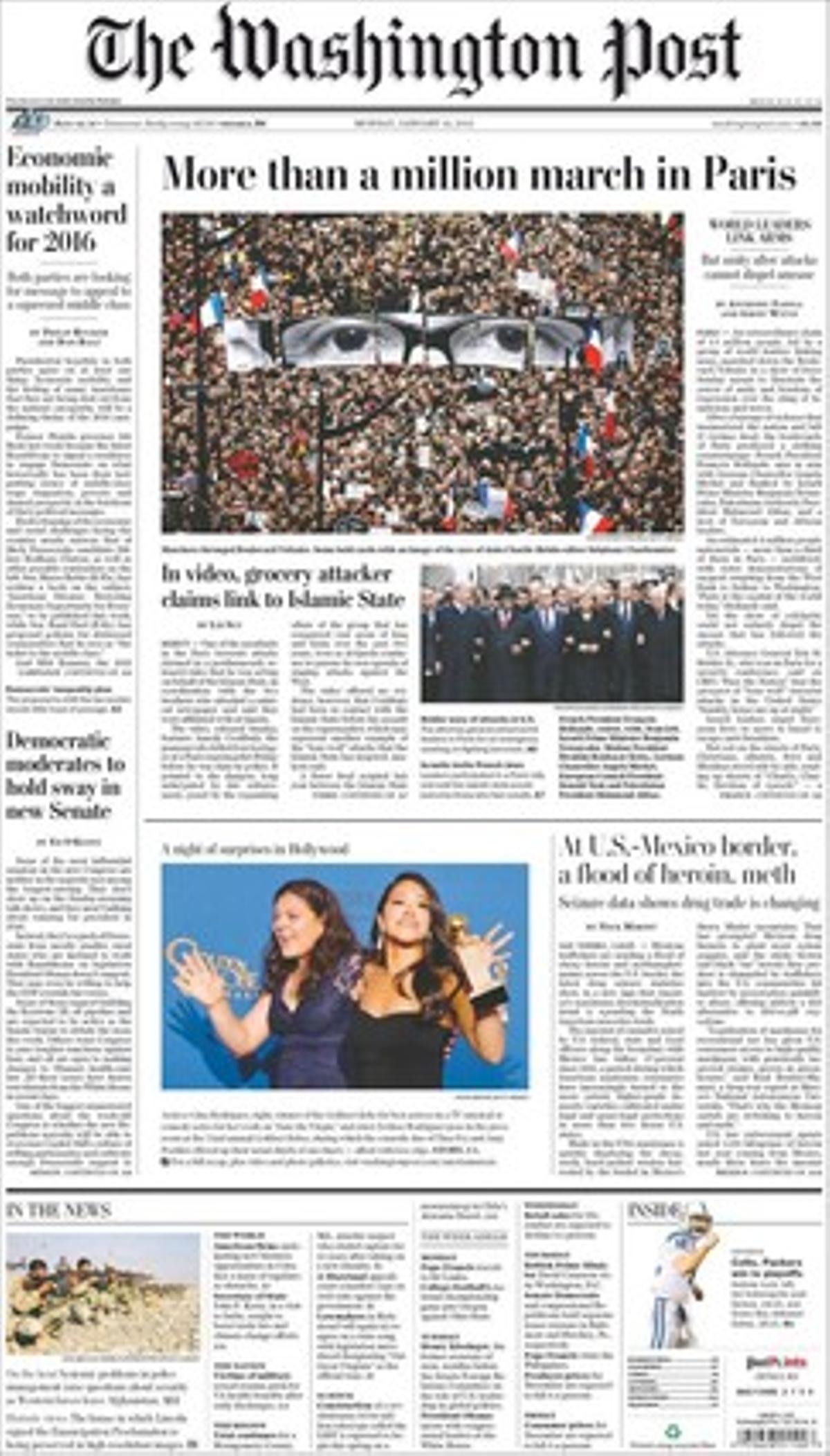 La portada de ’The Washington Post’.