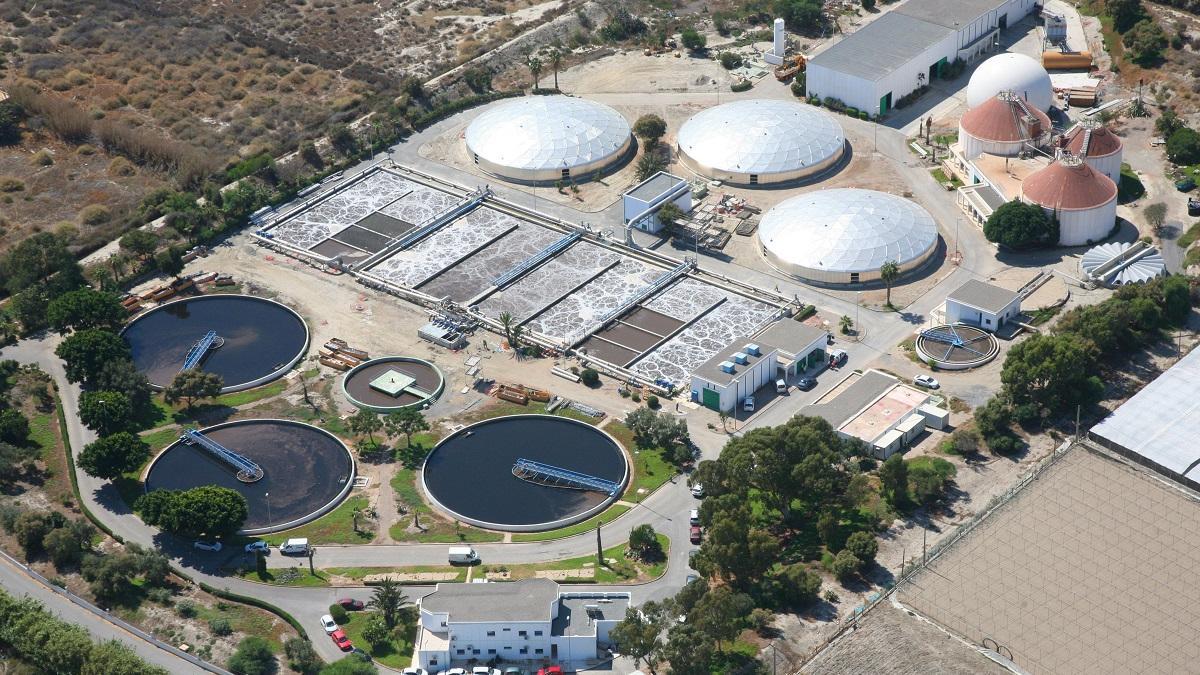 Una imagn de la EDAR-El Bobar,  en Almería, ejecutada por Sando Construcción.
