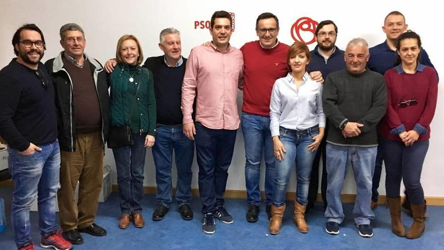 Conesa apadrina  a la ejecutiva del PSOE  de Abarán