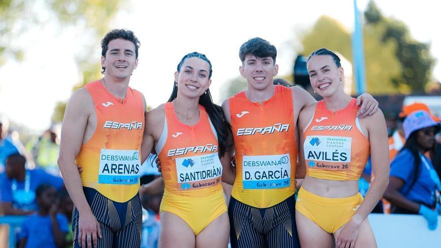 Carmen Avilés brilla en Botsuana en un Mundial de relevos histórico para España