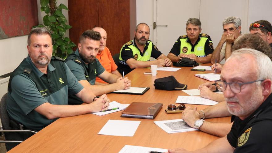 Algunos participantes en la junta de seguridad