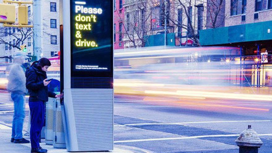 El servicio &#039;LinkNYC&#039; funcionaba como kioscos de Internet