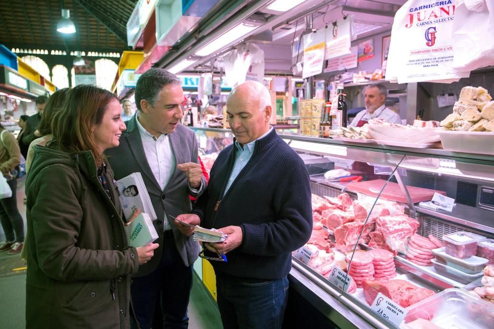 ANDREA LEVY VISITA EL MERCADO CENTRAL DE MÁLAGA