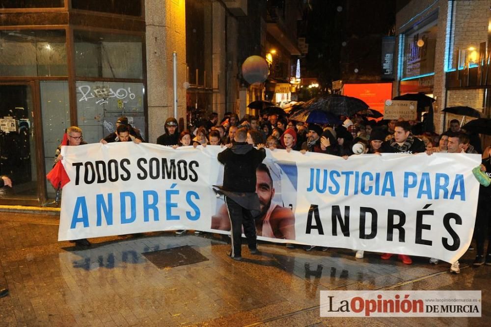 Protesta por la agresión a Andrés Martínez