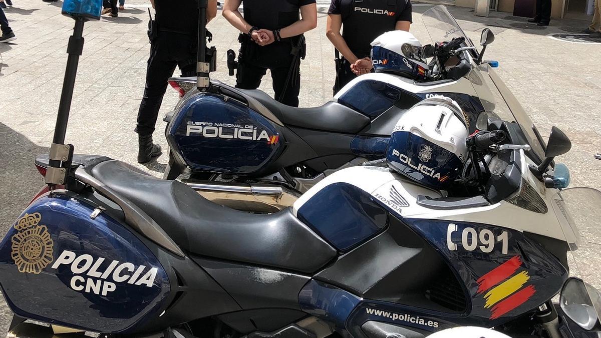 Motos de la Policía Nacional.