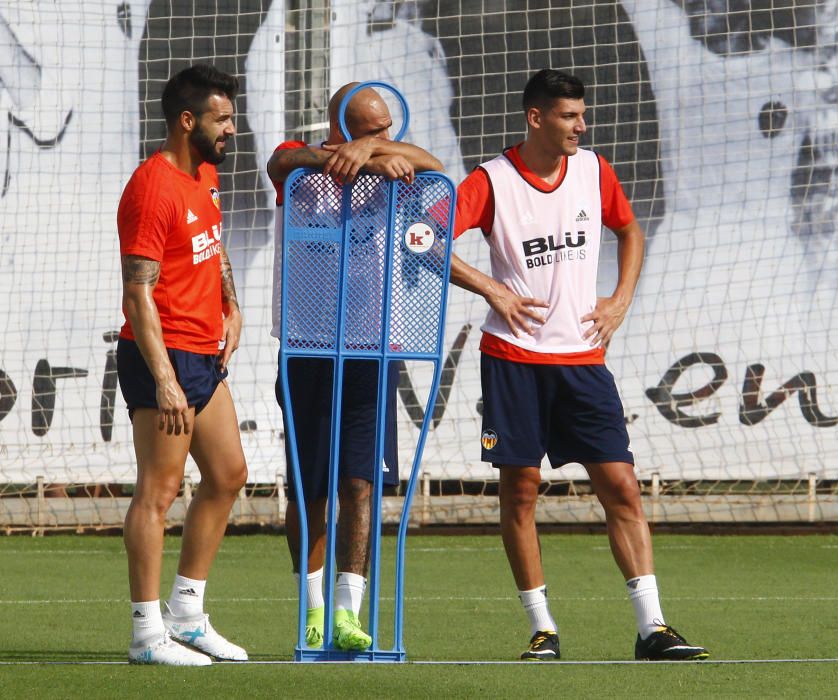 El primer entrenamiento de Neto